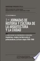 Libro 2.* Jornadas de Historia y Cultura de la Arquitectura y la Ciudad