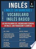 Libro 6 - PQR - Inglés (Inglés Sin Barreras) Vocabulario Inglés Basico