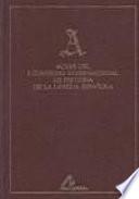 Libro Actas del I Congreso Internacional de Historia de la Lengua Española