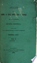 Libro Anales de la Academia de Ciencias Médicas, Físicas y Naturales de la Habana