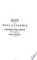 Libro Anales de la Academia de ciencias medicas, físicas y naturales de la Habana