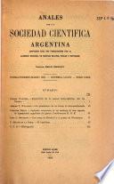 Libro Anales de la Sociedad Científica Argentina