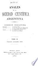 Libro Anales de la Sociedad Científica Argentina
