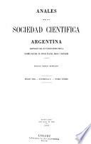 Libro Anales de la Sociedad Científica Argentina
