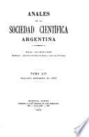 Libro Anales de la Sociedad Científica Argentina