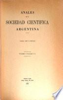 Libro Anales de la Sociedad Científica Argentina