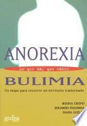 Libro Anorexia y Bulimia: Lo Que Hay Que Saber