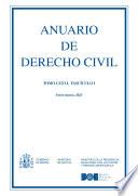 Libro Anuario de Derecho Civil (Tomo LXXVI, fascículo I, enero-marzo 2023)