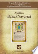 Libro Apellido Balsa (Navarra)