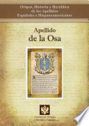 Libro Apellido de la Osa