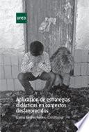 Libro Aplicación de estrategias didácticas en contextos desfavorecidos