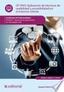 Libro Aplicación de técnicas de usabilidad y accesibilidad en el entorno cliente. IFCD0210