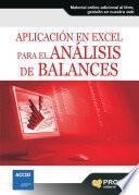 Libro Aplicación en Excel para el análisis de balances