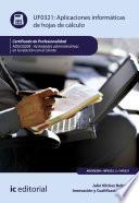 Libro Aplicaciones informáticas de hojas de cálculo. ADGG0208