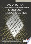 Libro Auditoría a los sistemas de información de costos y presupuestos