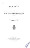 Libro Boletín de la Real Academia de la Historia
