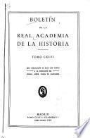 Libro Boletín de la Real Academia de la Historia