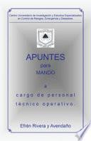 Libro Centro Universitario de Investigacion y Estudios Especializados En Control de Riesgos, Emergencia y Desastres.: Apuntes Para Mando a Cargo de Personal