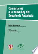 Libro Comentarios a la nueva Ley del Deporte en Andalucía