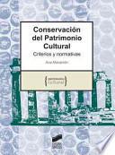Libro Conservacion del patrimonio cultural/ Preservation and Conservation of heritage