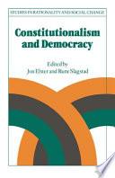 Libro Constitutionalism and Democracy