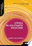 Libro Crónica de una muerte anunciada [de] Gabriel García Márquez