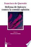 Libro Defensa de Epicuro contra la común opinión