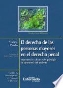 Libro Derecho de las personas mayores en el derecho penal