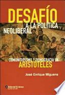 Libro Desafío a la política neoliberal