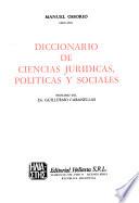 Libro Diccionario de ciencias jurídicas, políticas y sociales
