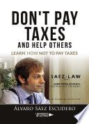 Libro Don't pay taxes and help others