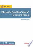 Libro Educación científica Ahora: el informe Rocard