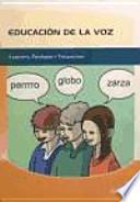 Libro Educación de la voz