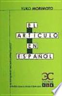 Libro El artículo en español