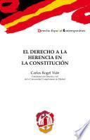 Libro El derecho a la herencia en la Constitución