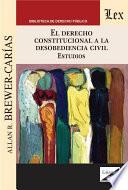 Libro El derecho constitucional a la desobediencia civil