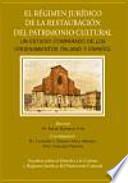 Libro El régimen jurídico de la restauración del patrimonio cultural