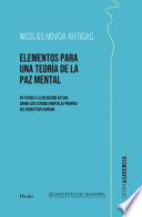 Libro Elementos para una teoría de la paz mental