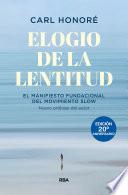 Libro Elogio de la lentitud