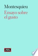 Libro Ensayo sobre el gusto