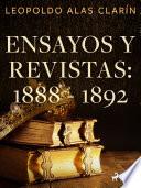Libro Ensayos y revistas: 1888 - 1892