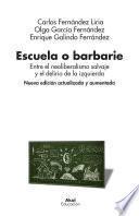 Libro Escuela o barbarie (Nueva edición actualizada y aumentada)