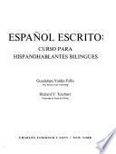 Libro Español escrito