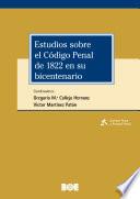 Libro Estudios sobre el Código Penal de 1822 en su bicentenario