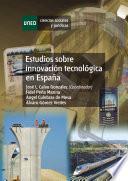 Libro Estudios sobre innovación tecnológica en España