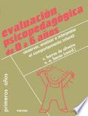 Libro Evaluación psicopedagógica de 0 a 6 años