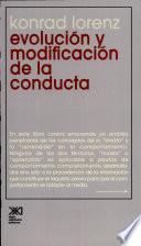 Libro Evolución y modificación de la conducta