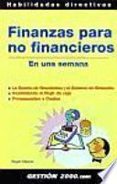 Libro Finanzas para no financieros