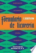 Libro Formulario de licorería