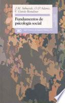 Libro Fundamentos de psicología social